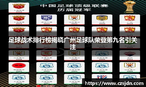 足球战术排行榜揭晓广州足球队荣登第九名引关注