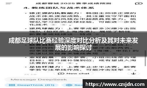 成都足球队比赛经验深度对比分析及其对未来发展的影响探讨